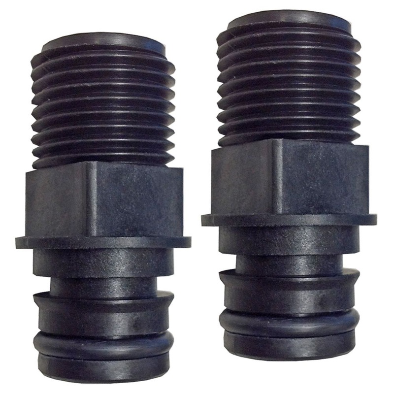 3/4 Quad Port x 1/2 NPT Straight Fittings (Pair)