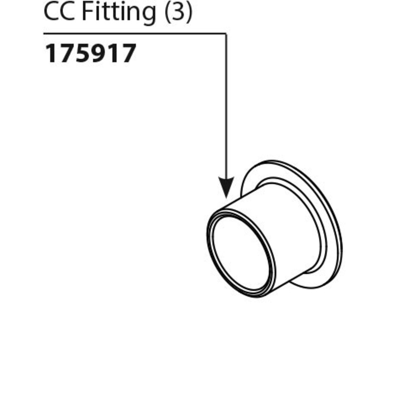 Commercial Parts & Accessories CC Fitting (Package of 3)