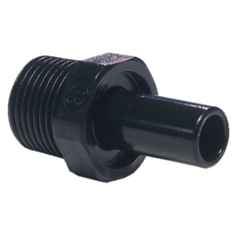 John Guest Stem Adapter BLACK ACETAL – 8mm x 1/8 BSP