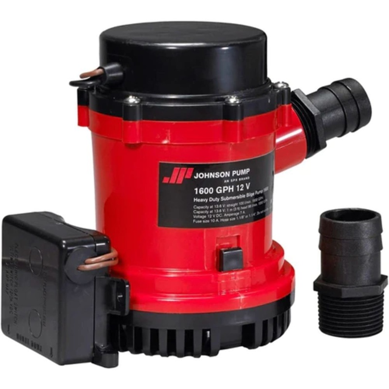 Johnson Heavy Duty – Submersible Bilge Pump 1600 GPH Combo (with Electro-Magnetic Switch)