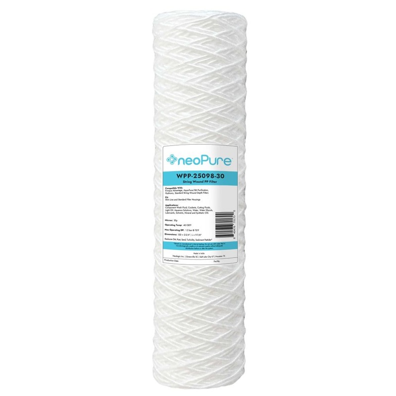 Neo-Pure WPP-25098-30 10 Surfactant Free String Wound Filter 30 Micron