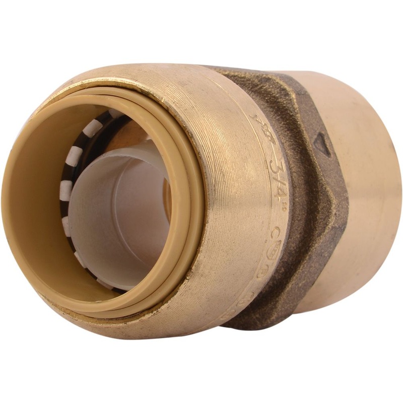 SharkBite U088LF Lead-Free Brass Push-to-Connect Female Adapter – 3/4 x 3/4 FPT