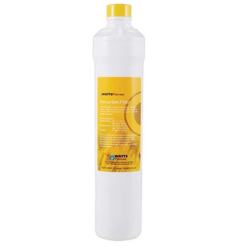Watts RO Pure Pre-Carbon Water Filter | Yellow Push Button Filter