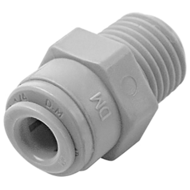 DMfit Straight MNPT Male – 1/2 Push-In x 1/2 MNPT