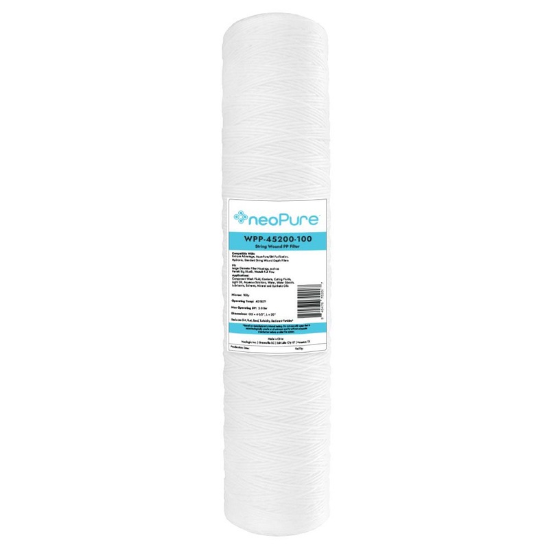 Neo-Pure WPP-45200-100 20 Surfactant Free BB String Wound Filter 100 Micron