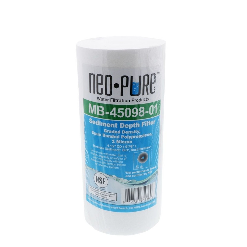 Neo-Pure 10 BB Graded Density Polypropylene Sediment Filter 25/1 mic