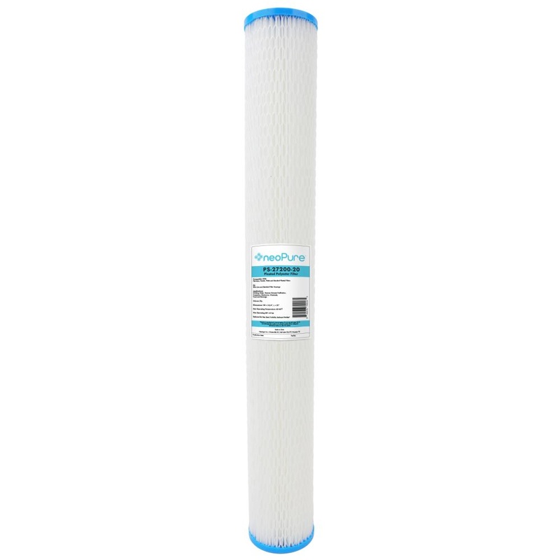 Neo-Pure PS-27200-20 20 High Efficiency Pleated Filter 20 Micron