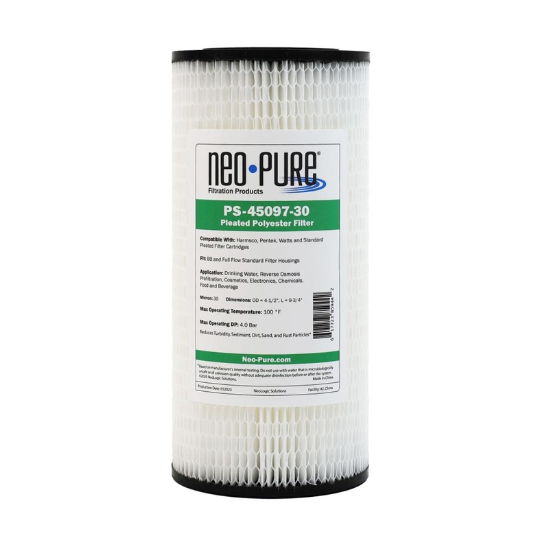 Neo-Pure PS-45097-30 9-3/4 BB High Efficiency Pleated Filter 30 micron