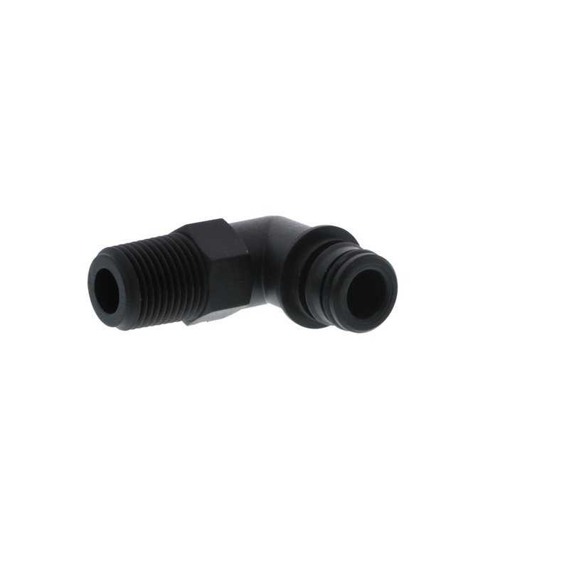 3/4 Quad Port 90 Deg Elbow x 1/2 NPT Male Thread Fitting