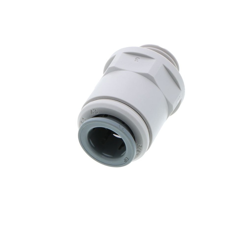 John Guest Male Connector BSPP – 3/8 x 1/4  BSPP