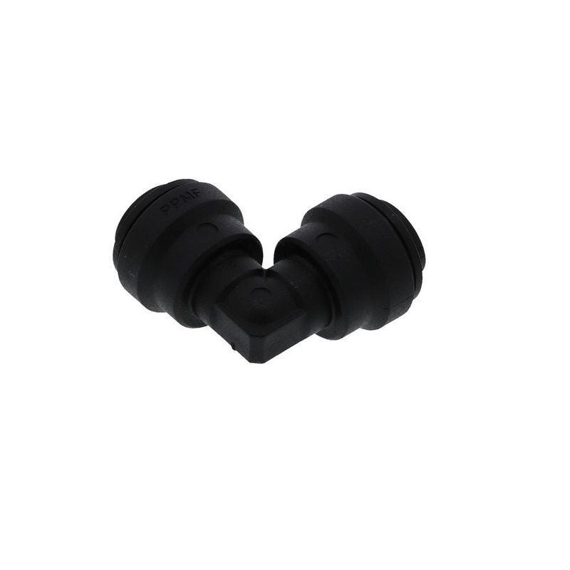 John Guest Union Elbow Black Polypropylene  – 1/4