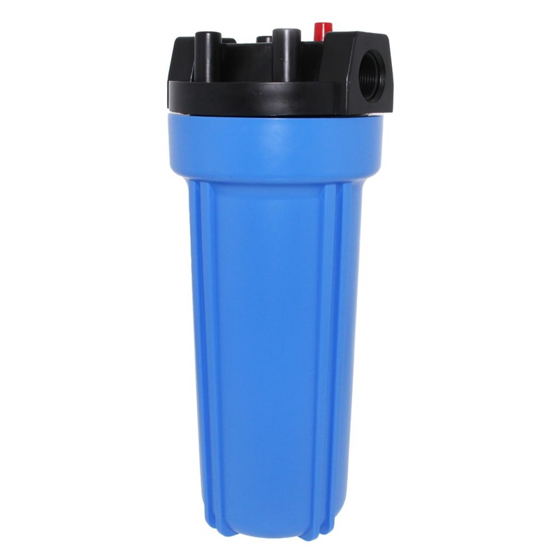 10 Neo-Pure Standard Water Filter Housing Black/Blue with Pressure Relief – 3/4 FPT