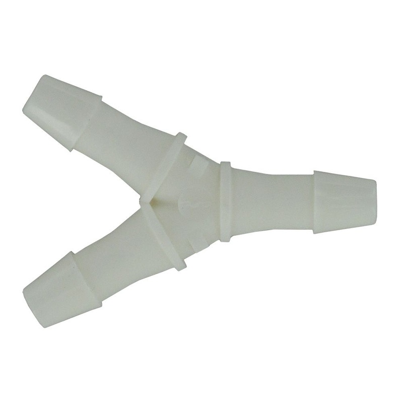 FitQuik Polypropylene Union Y Barb Fitting – 5/32 ID x 5/32 ID x 5/32 ID