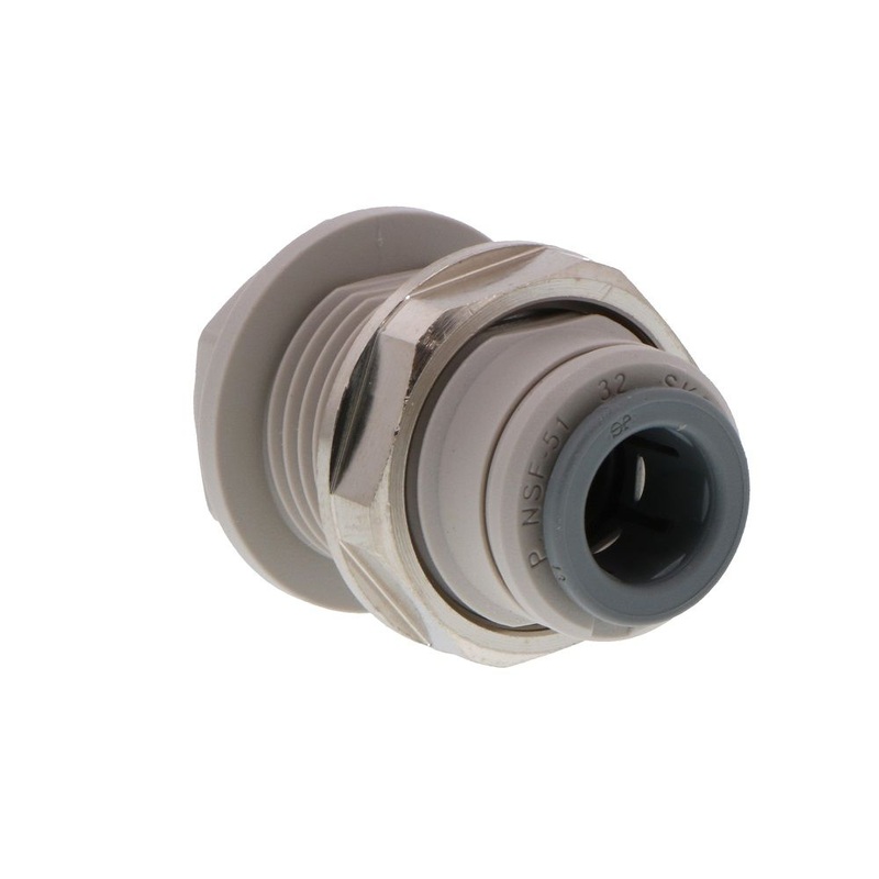 John Guest Bulkhead Union – 3/8 x 3/8
