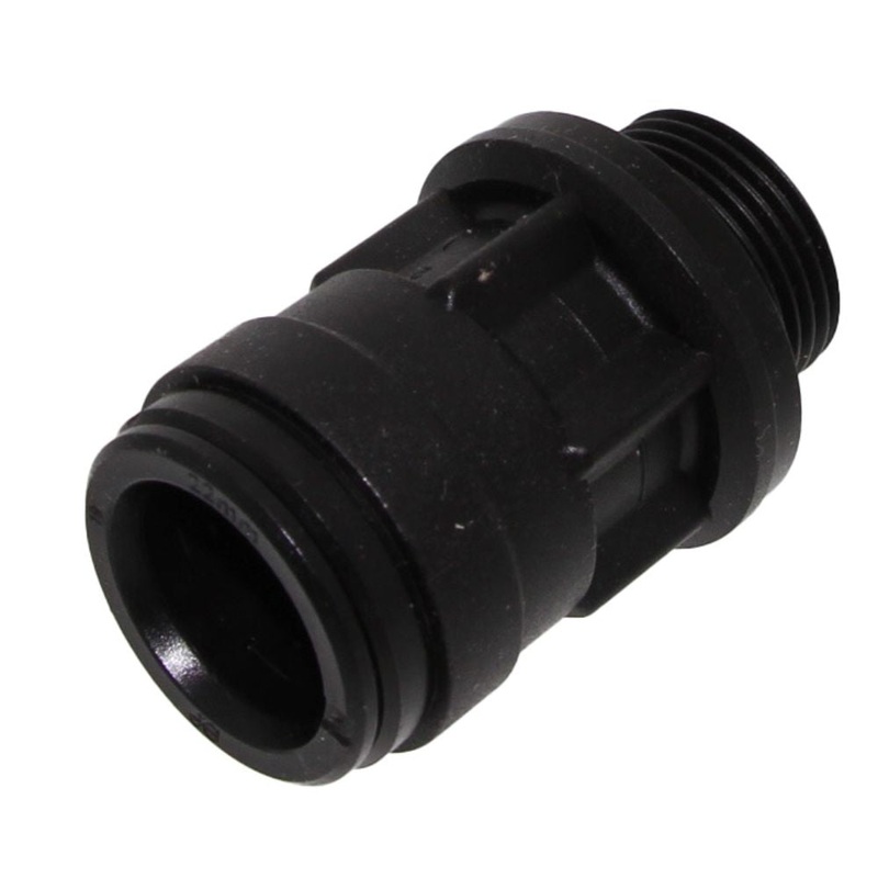 John Guest Male Connector BLACK ACETAL – 28mm x 1 BSP