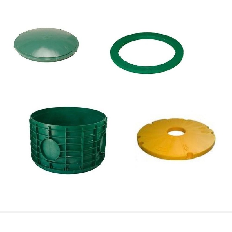 20×12 Inch Tuf-Tite FOUR PIECE Bundle – 20×12 riser, 20 inch domed lid, 20 inch ring adapter & 20 inch safety lid