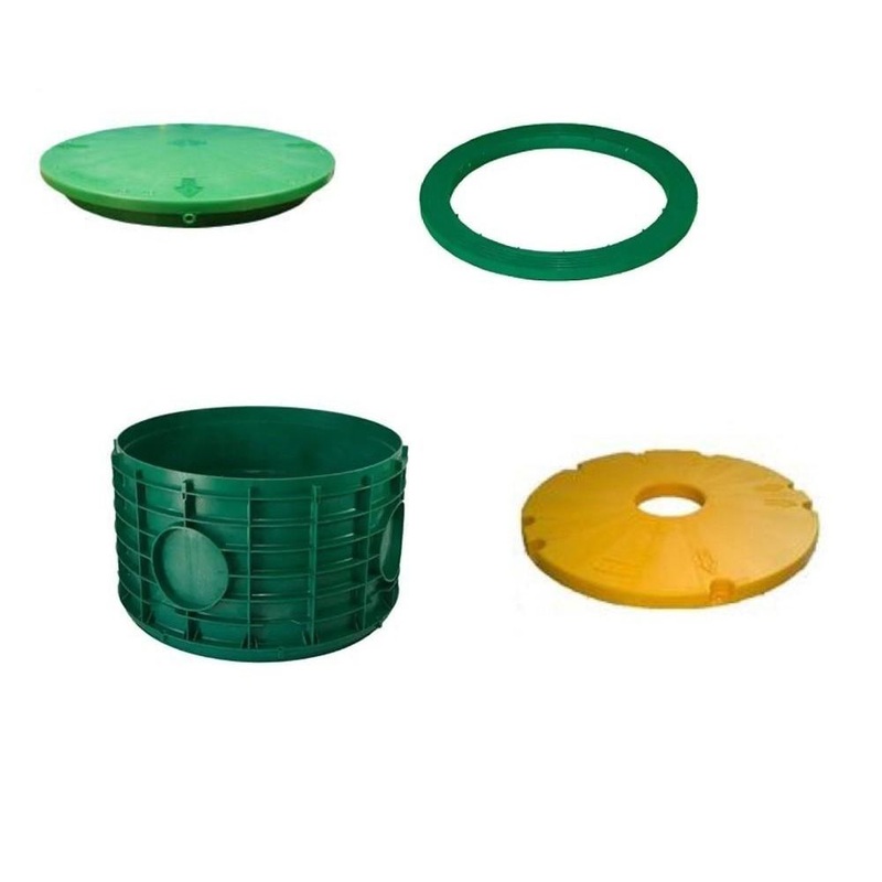 24×12 Inch Tuf-Tite FOUR PIECE Bundle – 24×12 riser, 24 inch flat lid, 24 inch ring adapter & 24 inch safety lid