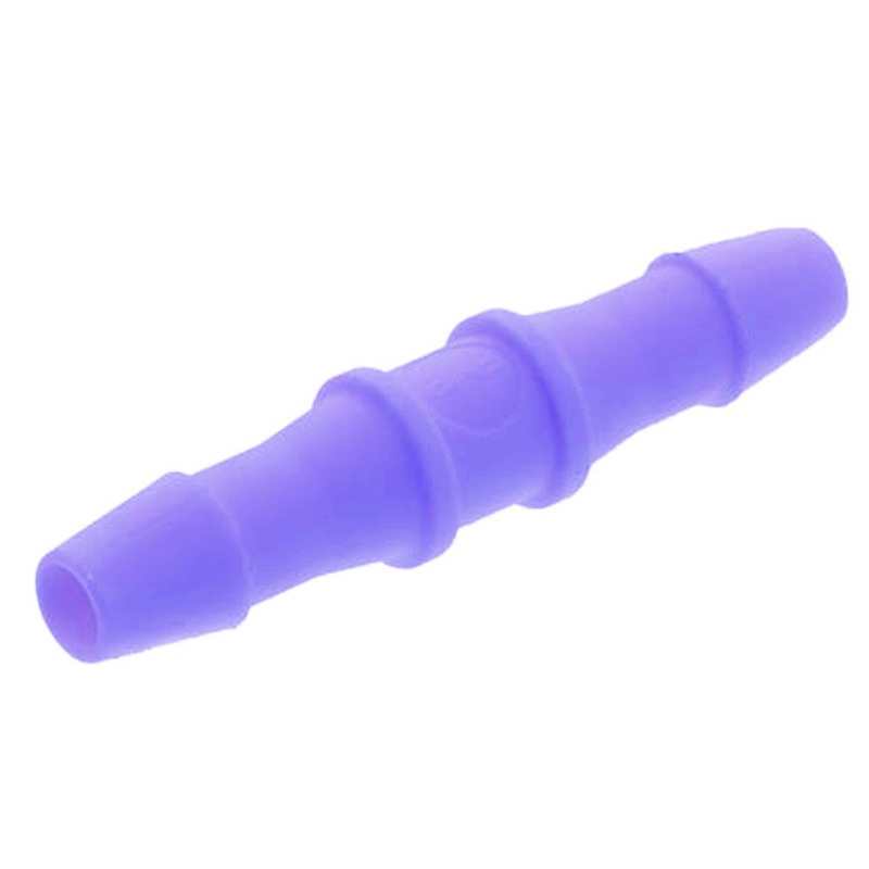 FitQuik PVDF (Kynar) Tube to Tube Straight Fitting Purple Tint – 3/32 HB x 3/32 HB