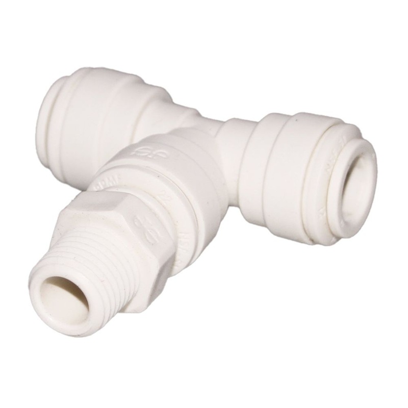 John Guest Swivel Branch Tee Polypro – 1/4 x 1/8 NPTF