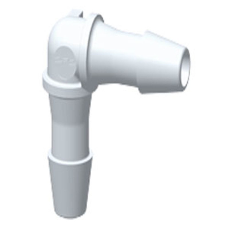 HE530 Elbow Fitting White Nylon 5/32 HB X 5/32 HB