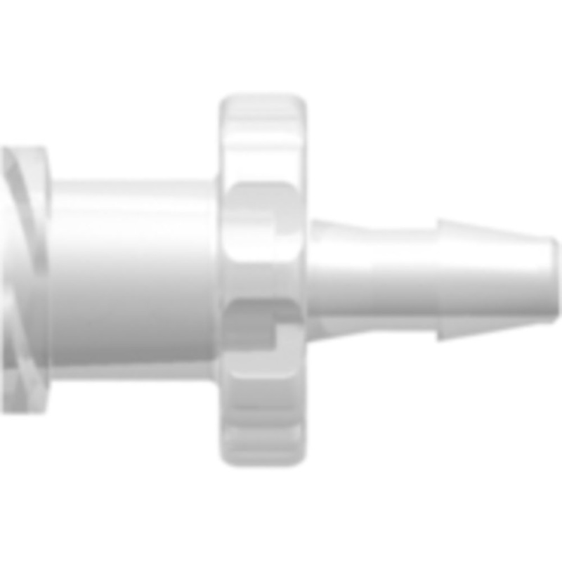 LinkTech Female Luer Thread Style to 200 Series Barb, 3/32 (2.4 mm) ID Tubing, Natural Polypropylene