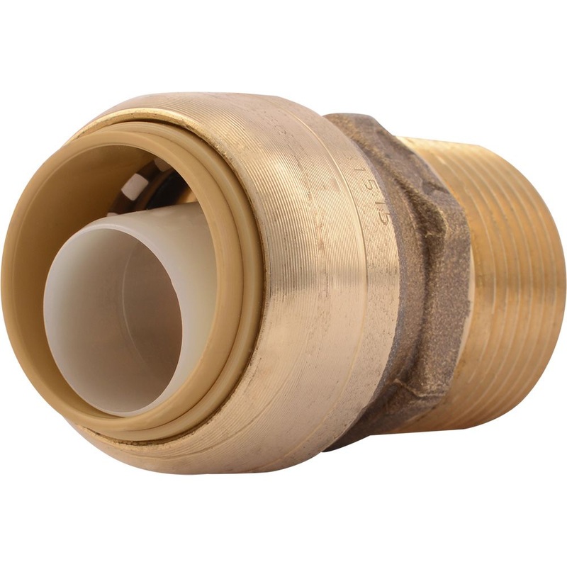 SharkBite U134LF Lead-Free Brass Push-to-Connect Male Adapter – 3/4 x 3/4 MPT