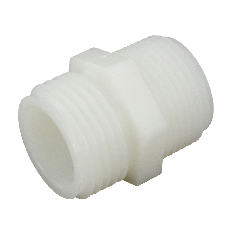 Garden Hose Adapter Male Nylon  – 3/4 MGHT x 3/4 MNPT