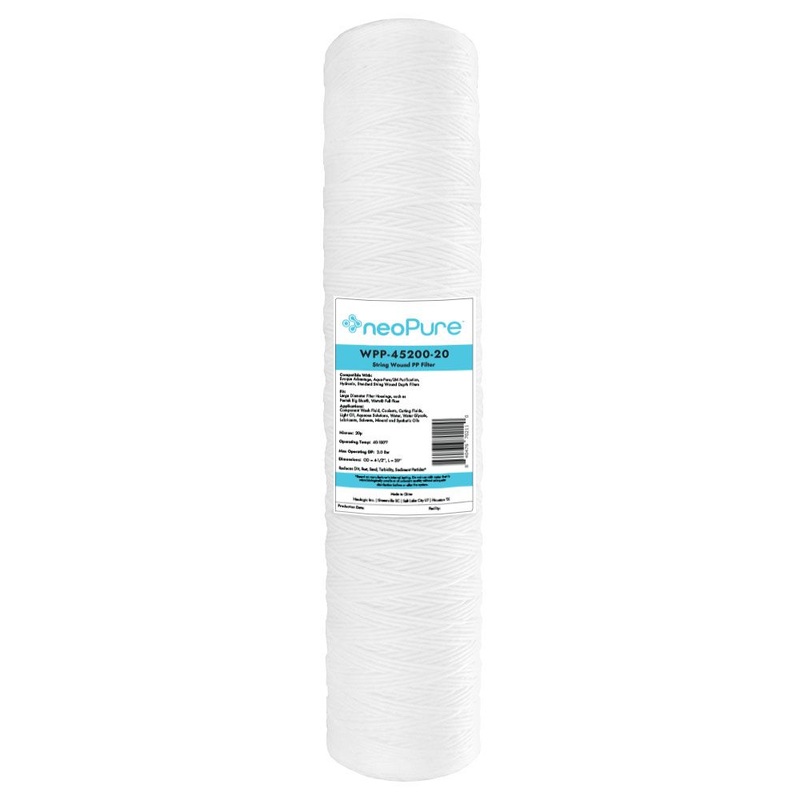 Neo-Pure WPP-45200-20 20 Surfactant Free BB String Wound Filter 20 Micron