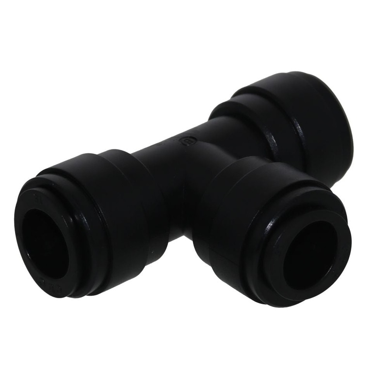 NeoFit – Acetal Black Union Tee- 15mm tube OD