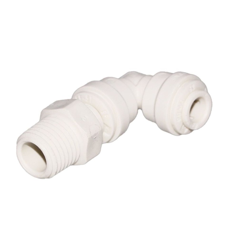 John Guest Swivel Elbow Polypro – 3/8 x 3/8 NPTF
