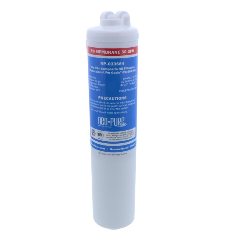 Oasis Replacement 033664-001 Quick Change 50 GPD TF Membrane red (CV, no FC) by Neo-Pure