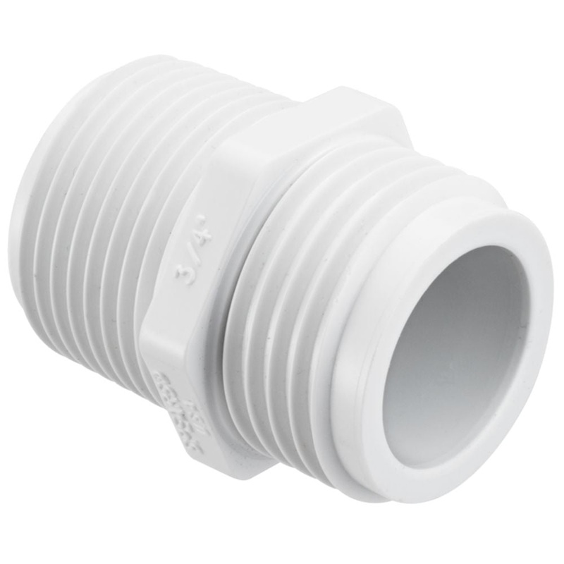 Garden Hose Adapter Male PVC – 3/4 MGHT x 3/4 MNPT