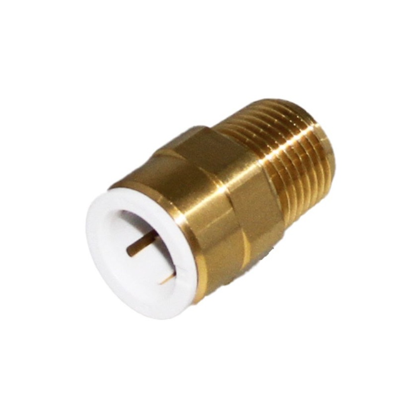 John Guest Lead-Free Brass Male Connector NPT – 1/2 CTS x 1/2 NPT