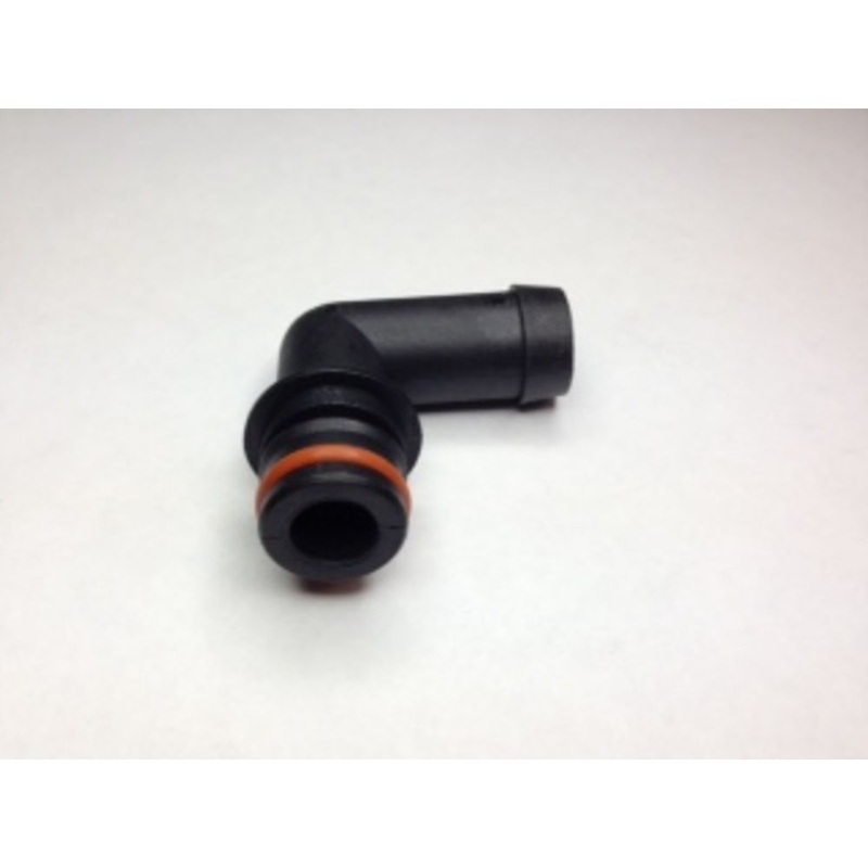 3/4 Quad Port 90 Deg Elbow x 3/4 Hose Barb Fitting