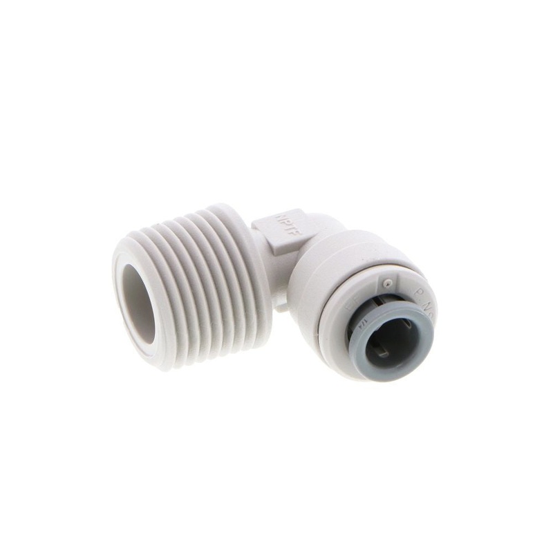 John Guest Fixed Elbow NPTF – 1/4 x 3/8  NPTF