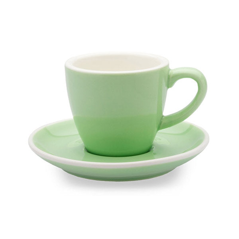 ACF Cup & Saucer 6 Set – 3oz|Red|Black|Brown|Sky Blue|White|Green|Grey|Midnight