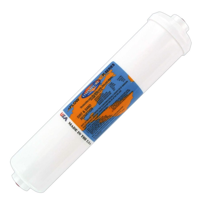 Omnipure K5533-KK/K5540-KK Inline GAC 10 x 2.5 Postfilter 3/8 tube