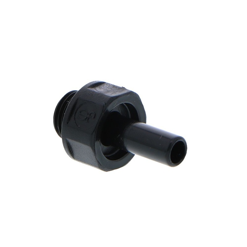 John Guest Stem Adapter BLACK ACETAL – 6mm x 1/8 BSP
