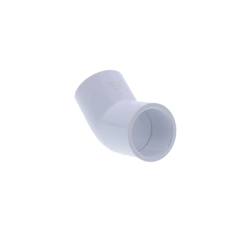 Schedule 40 PVC 45 Degree Elbow 3/4 Slip x 3/4 Slip