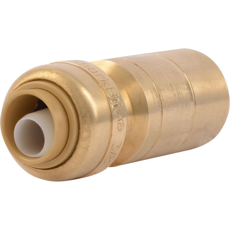 SharkBite U721LF Lead-Free Brass Push-to-Connect Reducing Stem – 3/8 x 3/4 CTS