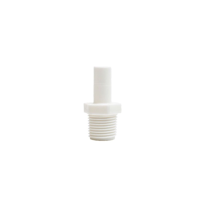 DMfit Stem Adapter Acetal White – 1/2 Stem OD x 1/2 NPTF