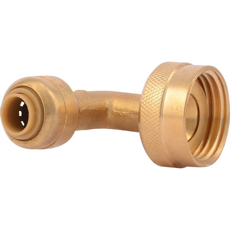 SharkBite U2276LF Lead-Free Brass Push-to-Connect Dishwasher Elbow – 1/4 x 3/4 GHT