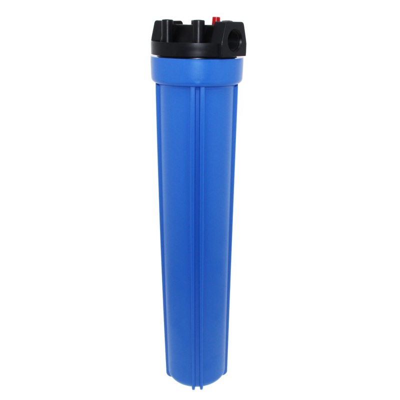 20 Neo-Pure Standard Water Filter Housing Black/Blue with Pressure Relief – 3/4 FPT