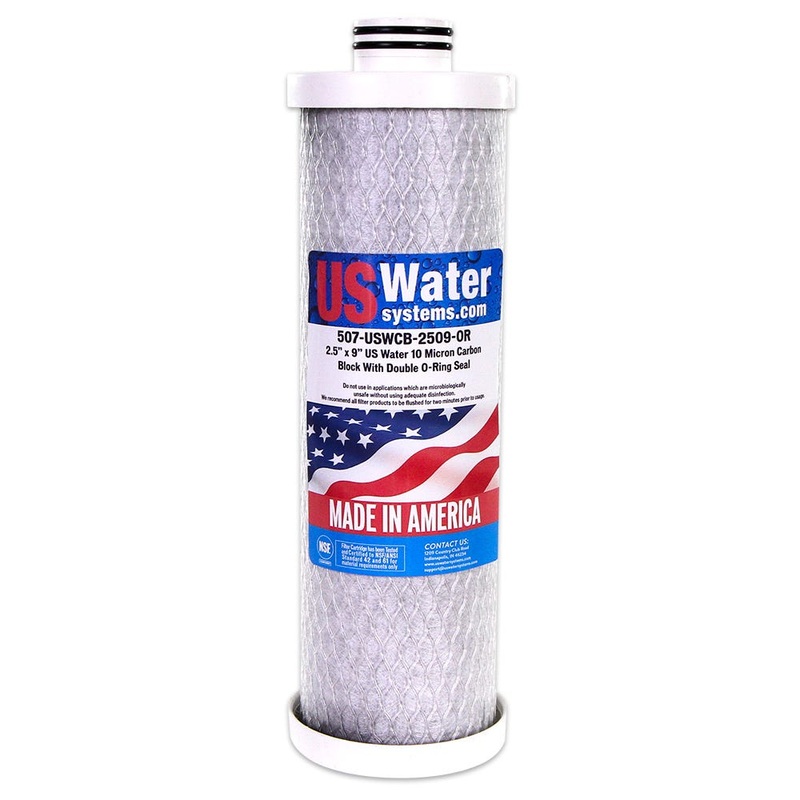 Carbon Block Filter 2.5 x 9 Double O-Ring Seal
