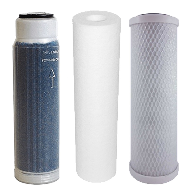 Coralife Pure-Flo II RO Replacement Filters (1 Sediment/1 Carbon/1 DI Water Filters)