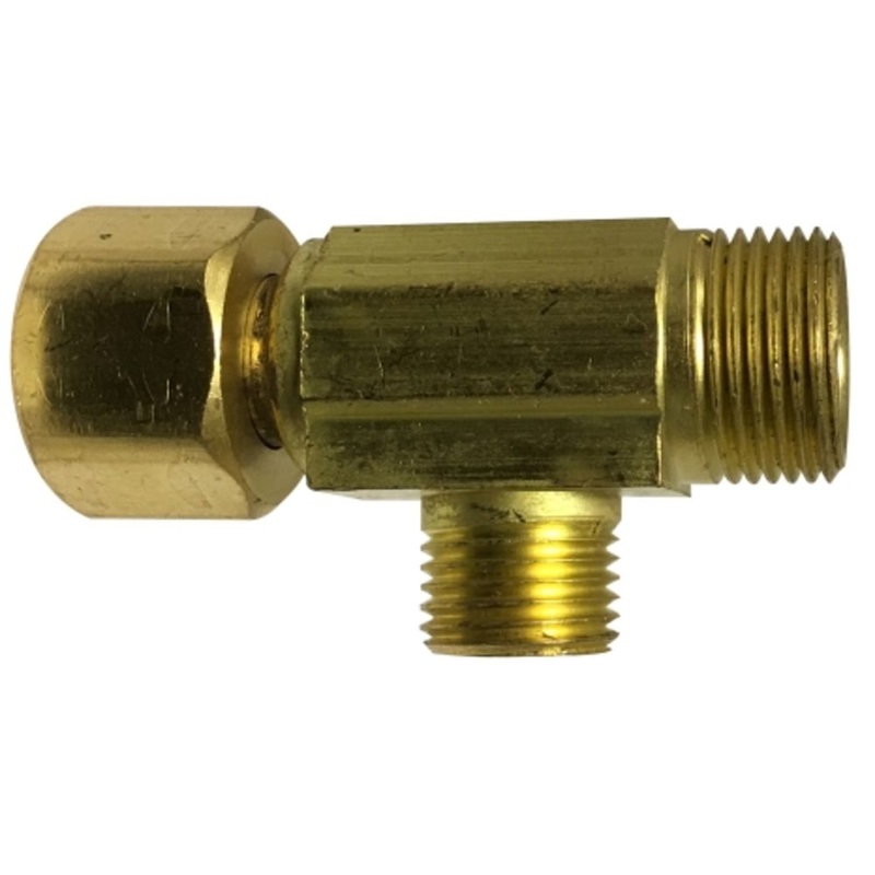 Brass LF 773 3/8X3/8X3/8 Swivel Tee