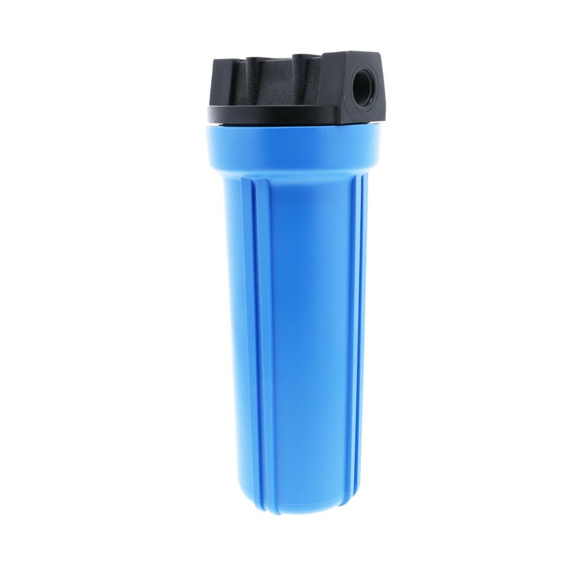 10 Slim Line Filter Housing Blue Sump/Black Boss Cap 1/2 No PR – 1/2 FPT