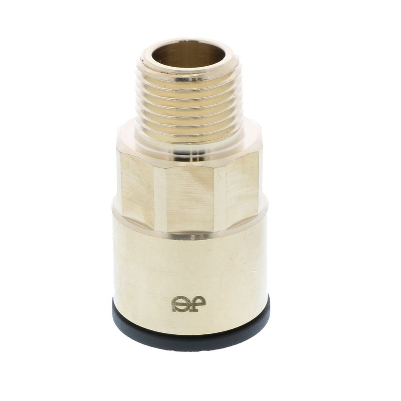 John Guest Lead-Free ProLock Brass Male Connector NPT – 3/4 CTS  x 1/2 NPT