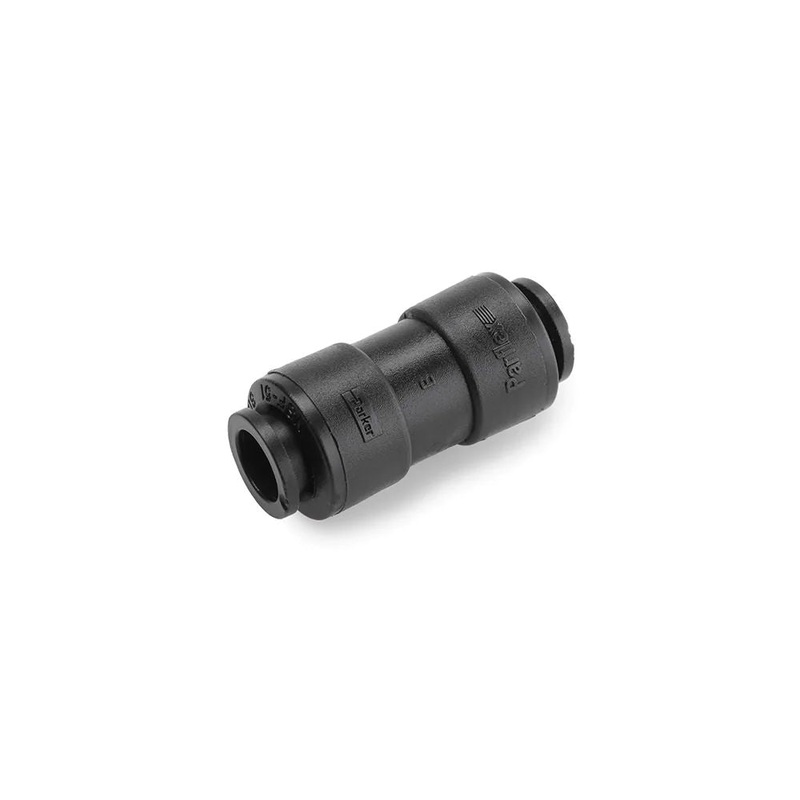 Black Kynar PVDF Union Connector – 3/8