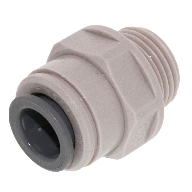 John Guest Male Connector BSPP – 1/4 x 1/4  BSPP